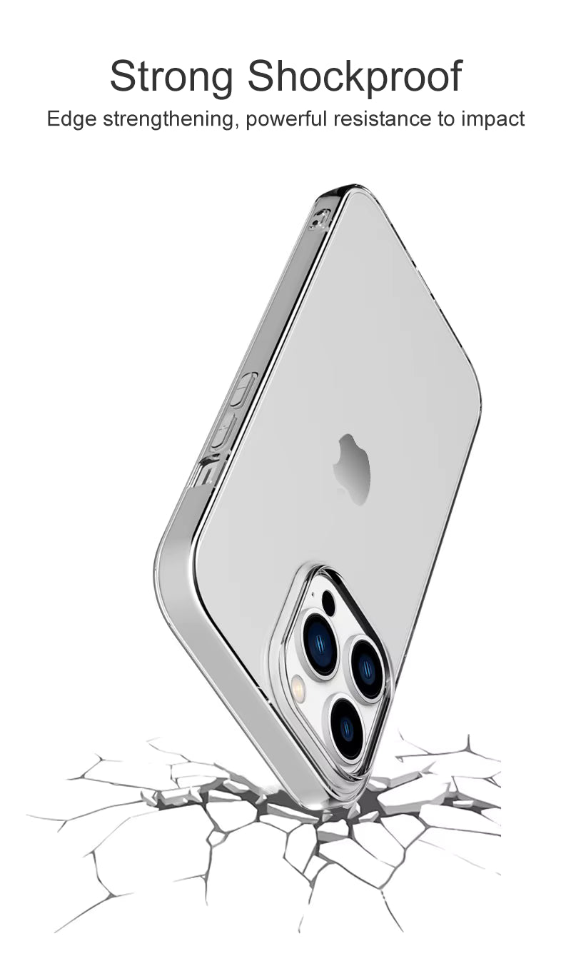 Ultra Thin Clear Silicone Case for Iphone 15 14 13 12 11 Pro Xs Max Mini XR X 7 8 6S plus 6 SE 2020 2022 2016 5 5S Back Cover
