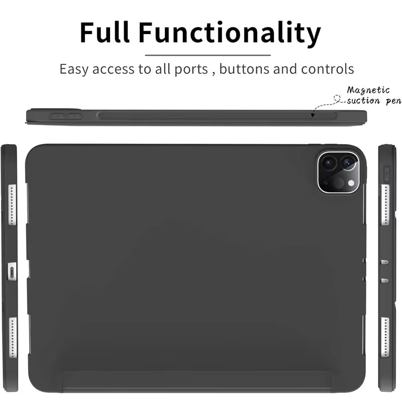 For Funda  Mi Pad 8 7 6 Pro 5 11.2 Case Redmi Pad SE 11 10.6 8.7 12.1 Auto Wake up & Sleep Silicone Cover Support Charging